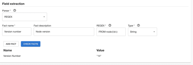 Field extraction Regex